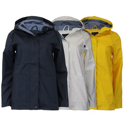 Womens Lined Rain Jacket Raincoat With Hood Mesh Ladies Fleece Coat ...