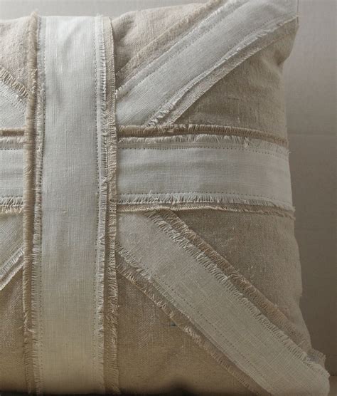 Union Jack Linen and Canvas Pillow Cover by sweetteaandlinen. | Pillows ...