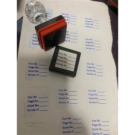 Doc Stamp Document Stamp Crystal 25mm Notary Stamp | Shopee Philippines
