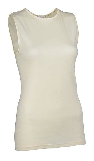 Rosette Women's Sleeveless Undershirt - Cotton - High Neck, Full ...