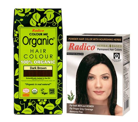 Buy RADICO - DARK BROWN - 100% ORGANIC HAIR COLOR WITH HERBAL NATURAL ...