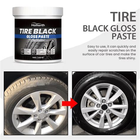 100g Tire Shine Coating Wax Car Wheel Gloss Brightening Rust Removal ...