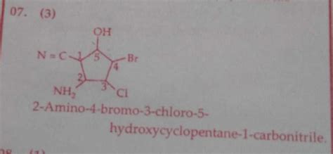 Can someone draw the structure of 2-amino-4-bromo-3-chloro-5 ...