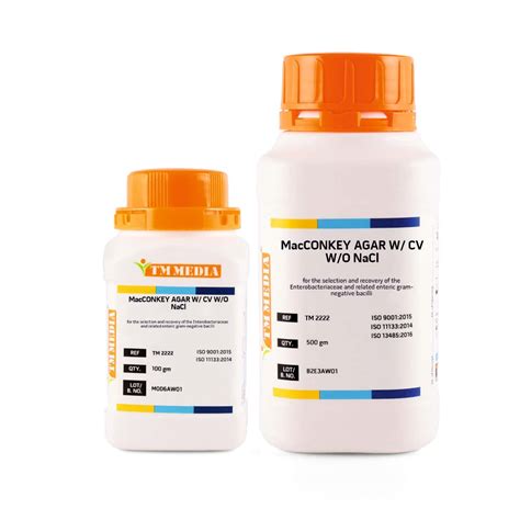 MacCONKEY AGAR W/CV W/O NaCl recommended : Amazon.in: Industrial ...