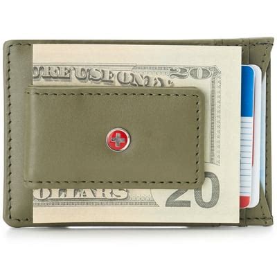 Buy AlpineSwiss Mens Leather Money Clip Magnet Front Pocket Wallet Slim ...