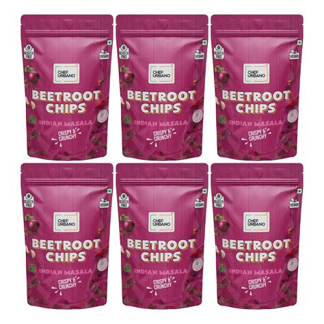 Chef Urbano Beetroot Chips Indian Masala 80g