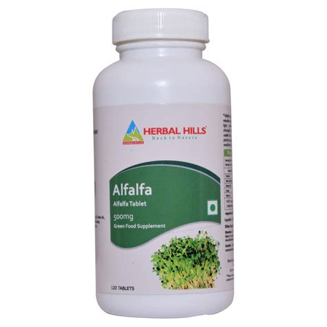 Buy Alfalfa Tablet for Immunity and General Wellness – Herbal Hills ...