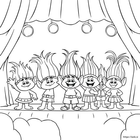 Coloriages Les Trolls 2 Tournée Mondiale