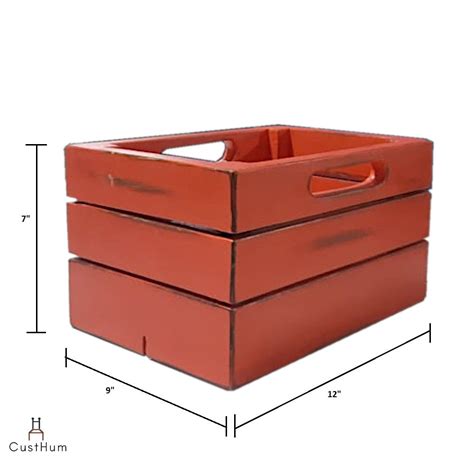Amleth - Rustic Small Solid Wood Crate Box – CustHum