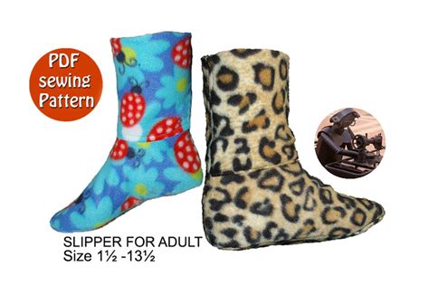 Image result for Fleece Slipper Pattern
