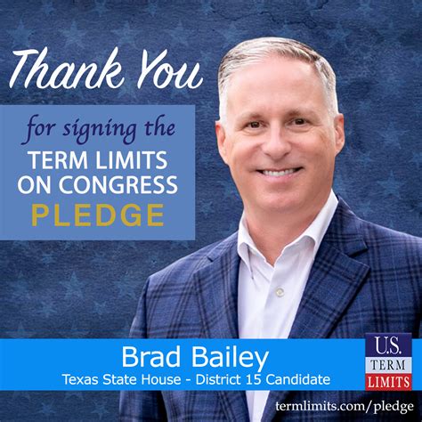 Brad Bailey Pledges to Support Congressional Term Limits - U.S. Term Limits