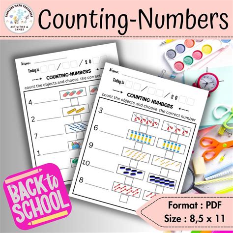 Image result for Counting and Writing Numbers Worksheets