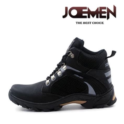 Promo Sepatu Boots Kulit Pria Wanita Sepatu Hiking Sepatu Outdoor J85 ...