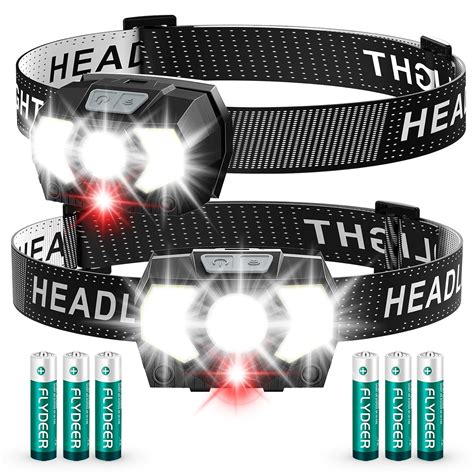 Eirnvop Headlamp 2 Pack,1500 Lumen Bright LED Head Lamp with 7 Modes ...
