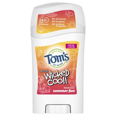 Tom's of Maine Kid's Wicked Cool Deodorant Stick Summer Fun -- 1.6 oz ...