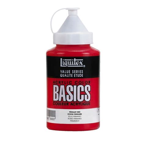 htconline.in| Liquitex Basics Acrylic Primary Red - 400ml (415)