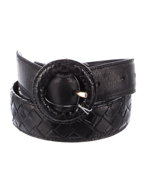 Bottega Veneta Leather Waist Belt - Black Belts, Accessories ...