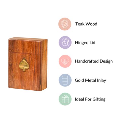 Wooden Playing Card Box Online - Premium Party Game | Nestasia
