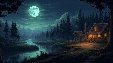 Pixel art game backgrounds game background | Premium AI-generated image