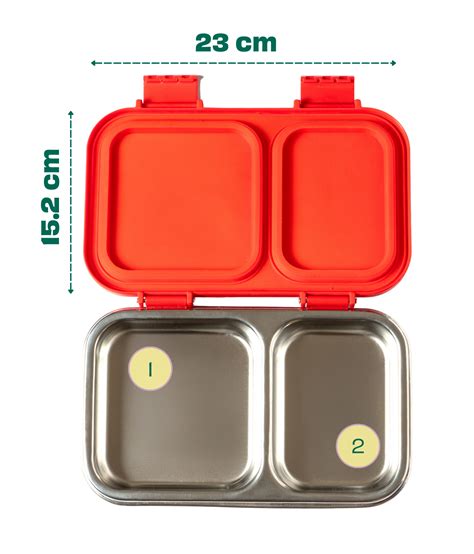 Orange Bento Box - Buy Leak Resistant School Lunch box for Kids | Basil