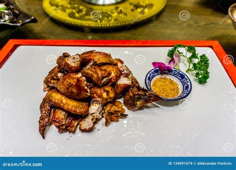 Chinese Fried Chicken stock photo. Image of pepper, dish - 134091074