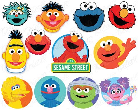 sesame street svg sesame st characters dxf eps png etsy - electronics ...
