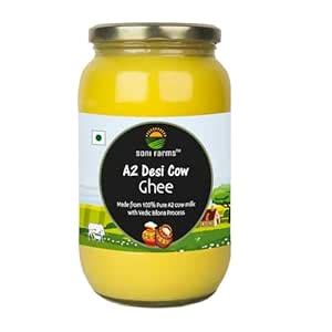 Soni Farms 100% Pure and Natural A2 Cow Desi Ghee 1 Litre with ...