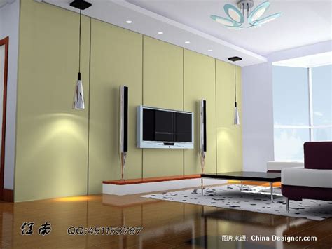 《客厅影视墙》-设计师:江南设计工作室。设计师家园-江南设计工作室（效果图、施工图）-#中国建筑与室内设计师网#