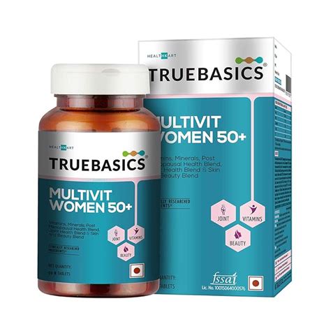 TrueBasics Multivit Women 50+ One Daily, Multivitamins, Multiminerals ...