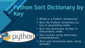 Image result for Sort Dictionary Python by Key