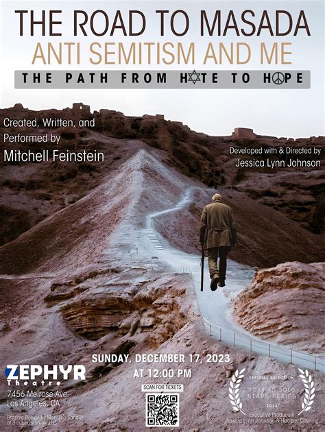 THE ROAD TO MASADA Anti Semitism and Me at Zephyr Theatre, Melrose ...