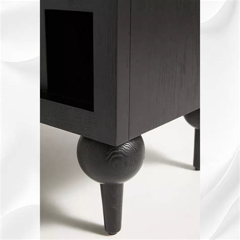Fern Single Drawer Bar Cabinet Black – Luxury Handicrafts