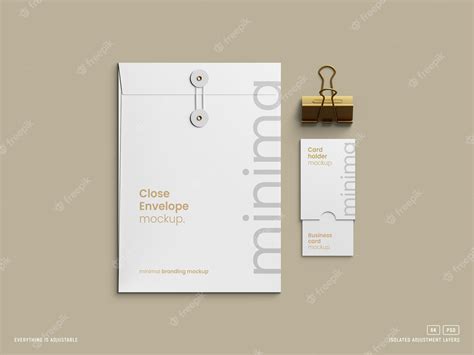 Minimal String Envelope Mockup Psd