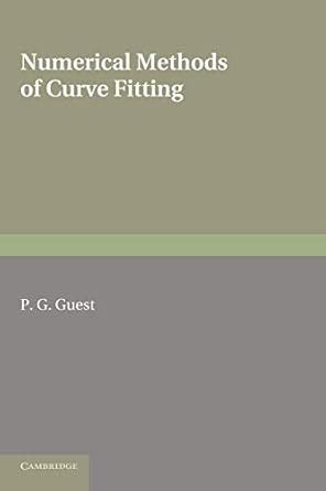 Buy Numerical Methods of Curve Fitting Book Online at Low Prices in ...