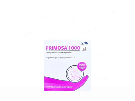 Primosa 1000 Soft Gelatin Capsule(15 Capsules) – Elantis Healthcare Pvt Ltd