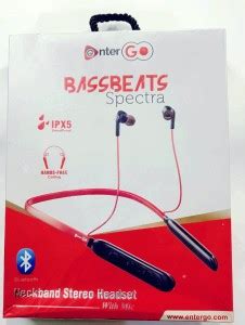 EnterGo NECKBAND STEREO HEADSET BASSBEATS SPECTRA Bluetooth Price in ...