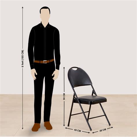 Buy (Refurbished) Lex Metal Folding Chair - Black from Home Centre at ...