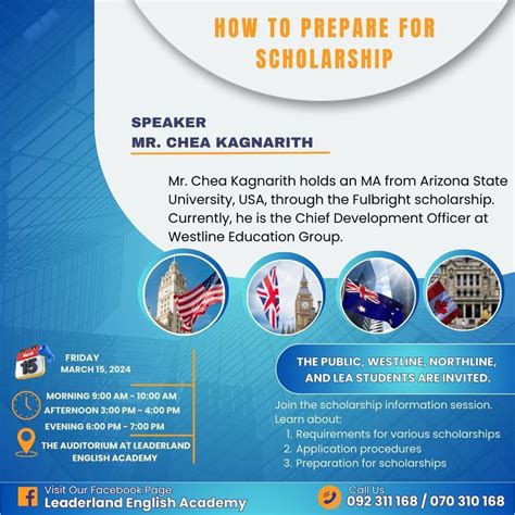 Information session on how to prepare for scholarship, #119A, Street ...
