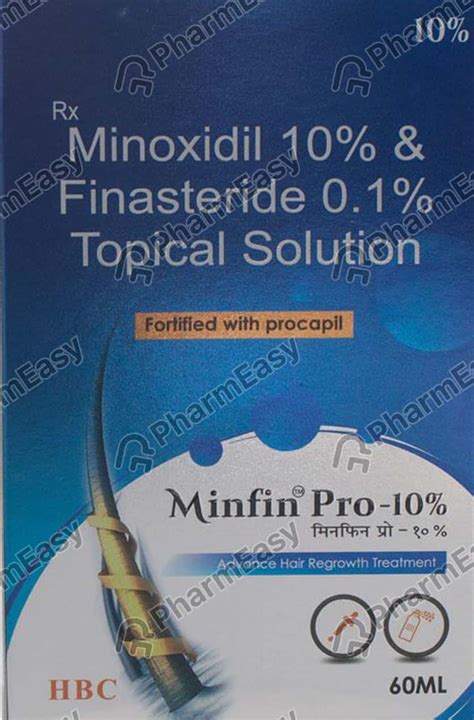 Minfin Pro 10% Bottle Of 60ml Solution: Uses, Side Effects, Price ...