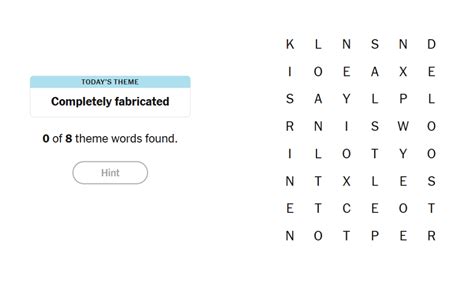 Completely Fabricated Meaning In NYT Strands For July 13, 2025 - Screen ...