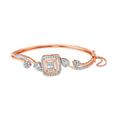 Swirl of Elegance Diamond Bangle