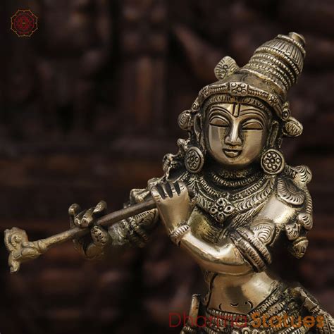 Buy Brass Krishna Statue | Handcrafted Idols |Affordable Price Assured ...