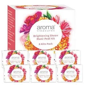 Aroma Treasures Brightening Sheen Mani-Pedi Kit: Natural Fruit-Infused ...