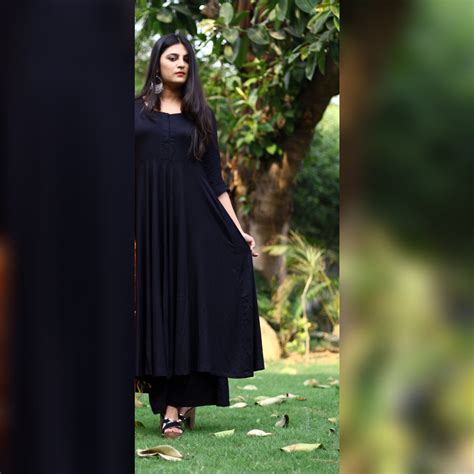 Black Kalidaar Rayon Set – Kameez.co