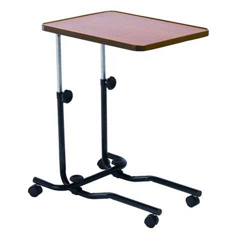 Height Adjustable Table Bed Table On Wheels With Brakes | Desertcart INDIA