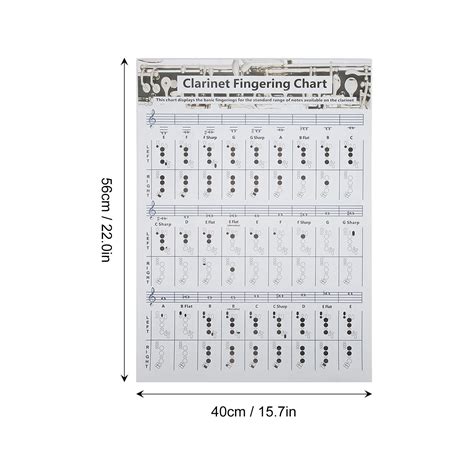 Printable Bass Clarinet Finger Chart