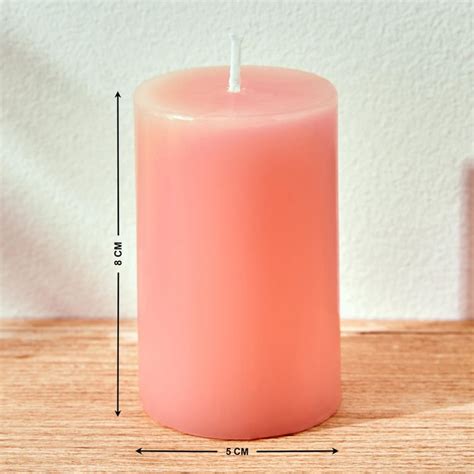 Buy Colour Refresh Set of 2 Rose Scented Pillar Candles from Home ...