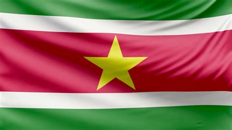 Suriname Flag - Suriname - The flag of suriname is formed by five ...