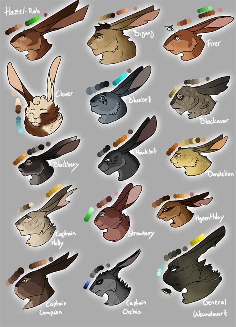 Watership Down Characters by Teloneg on DeviantArt