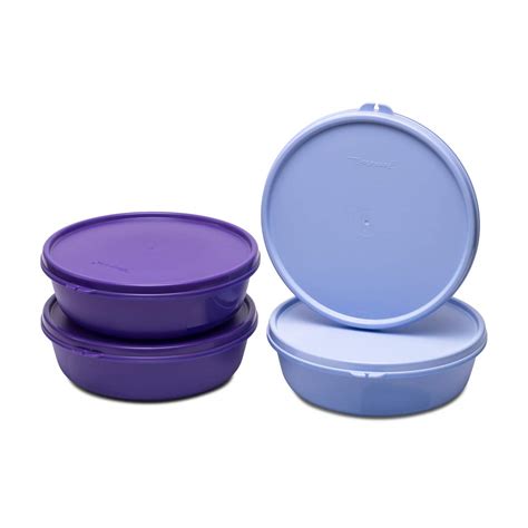 Buy Tupperware. Solid Plastic Bowl - 1000ml, 4 Piece, Multicolour ...